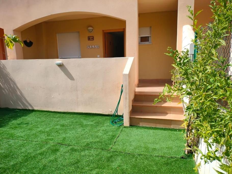 Apartmán Bajo Con Jardin A Pie De Playa Y Piscina Comunitaria Con Jacuzzi Playas de Vera Exteriér fotografie