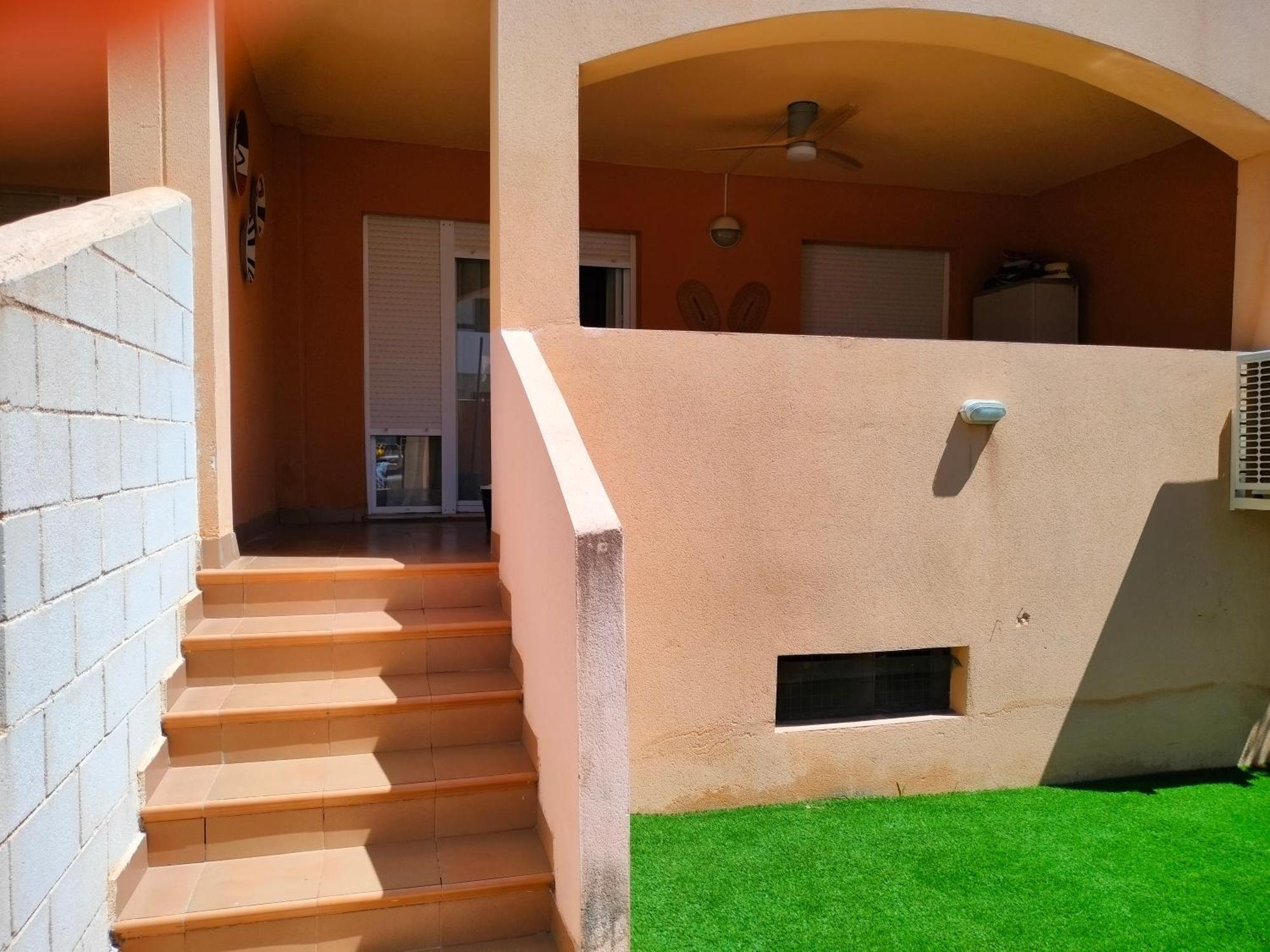 Apartmán Bajo Con Jardin A Pie De Playa Y Piscina Comunitaria Con Jacuzzi Playas de Vera Exteriér fotografie