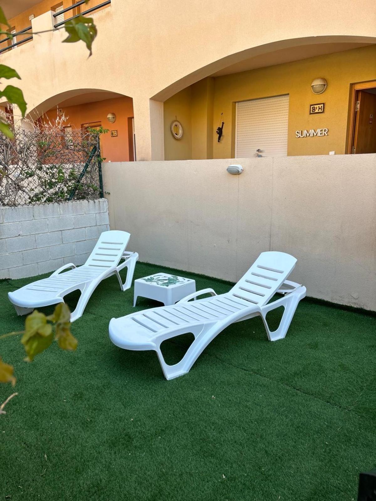Apartmán Bajo Con Jardin A Pie De Playa Y Piscina Comunitaria Con Jacuzzi Playas de Vera Exteriér fotografie