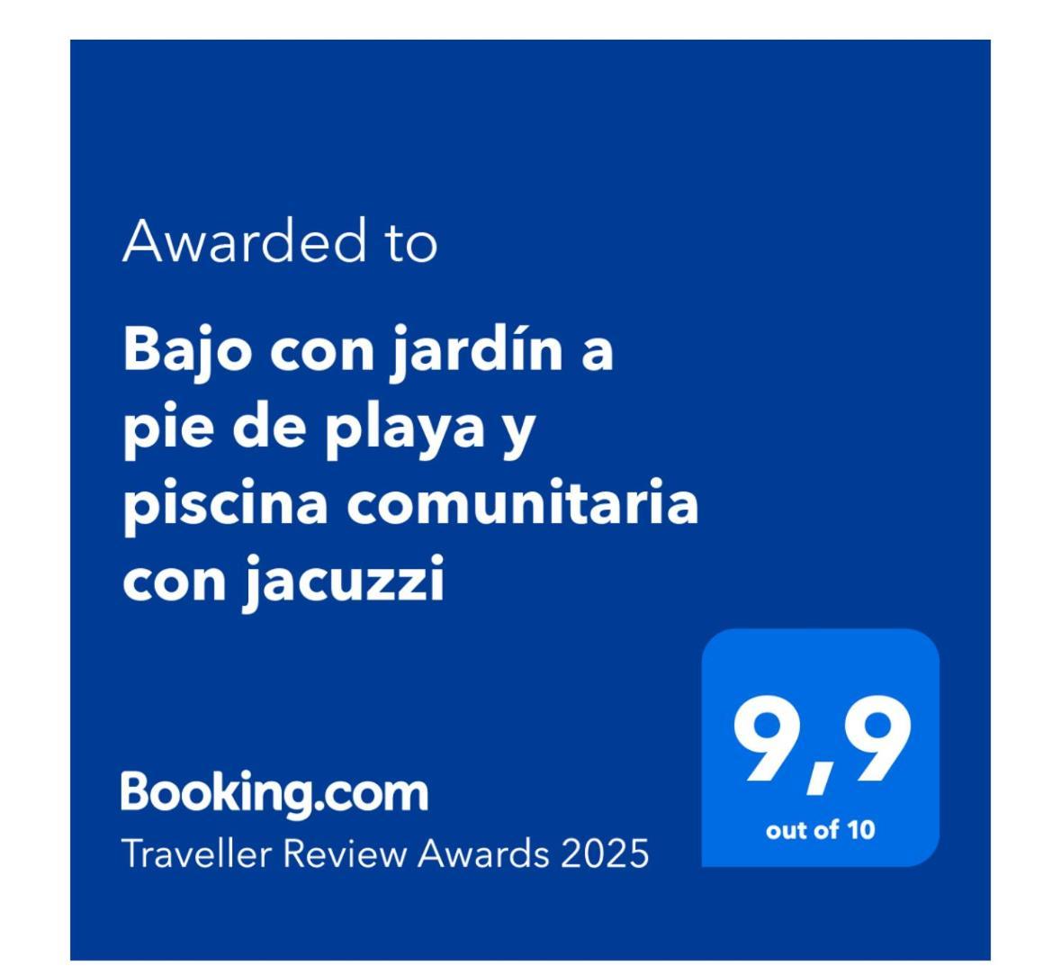 Apartmán Bajo Con Jardin A Pie De Playa Y Piscina Comunitaria Con Jacuzzi Playas de Vera Exteriér fotografie